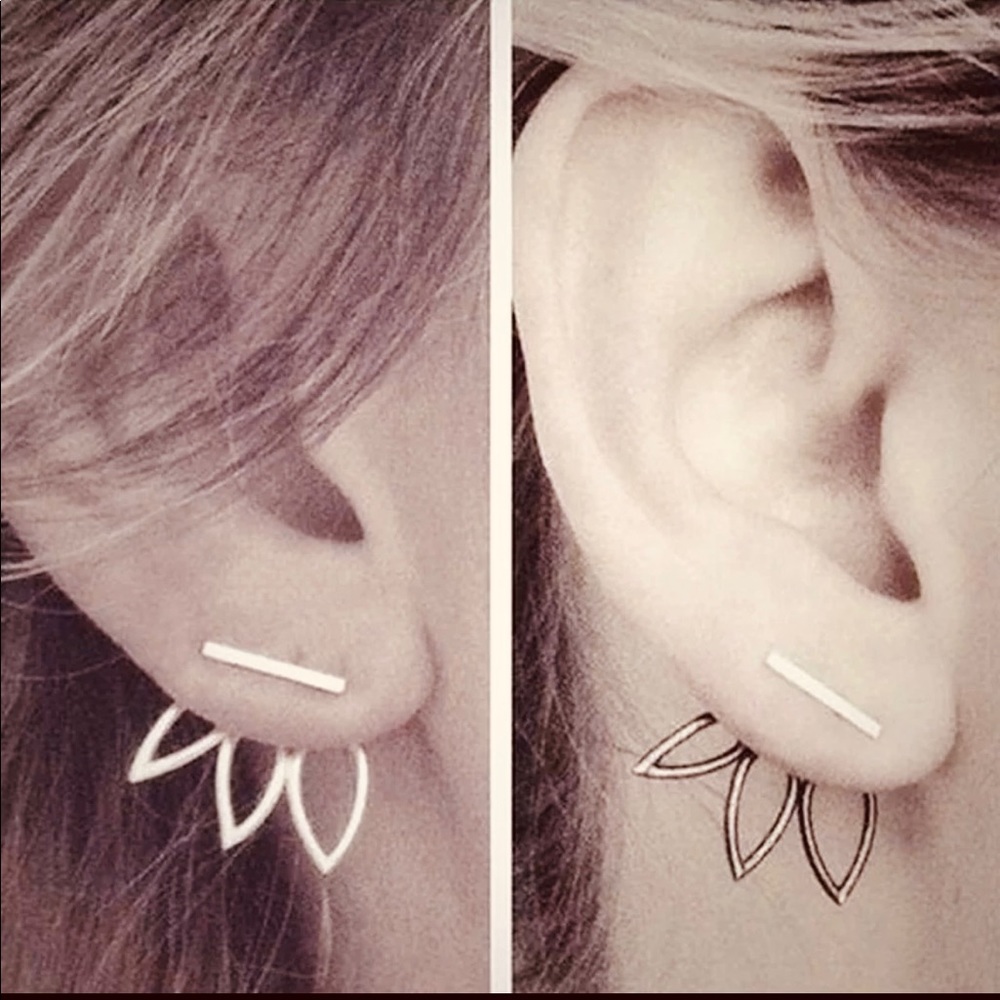 COPY - Earring Fashion Jewelry Simple Statement Hollow Lotus Charm
